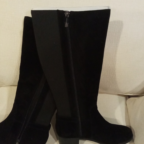 Easy Spirit Suede Riding Boots - Picture 4 of 7